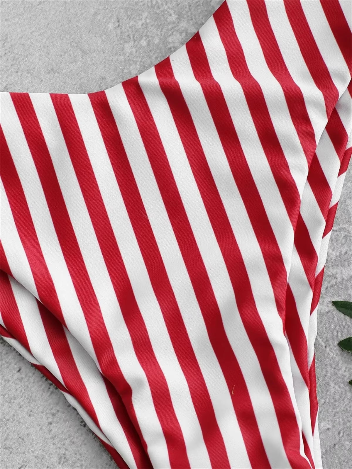 Sexy Micro Bikini 2025 Women Swimsuit Scoop Neck Striped Swimwear Knot Bow Fringe Summer Beachwear Bathing Suit Push up Biquini