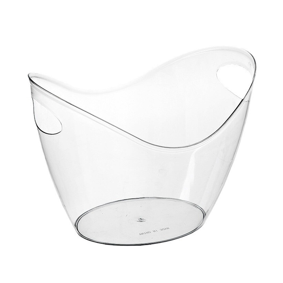 2Pcs Transparent 3.5L Ice Bucket Large Capacity Wine Beer Picnic Cooler Basket