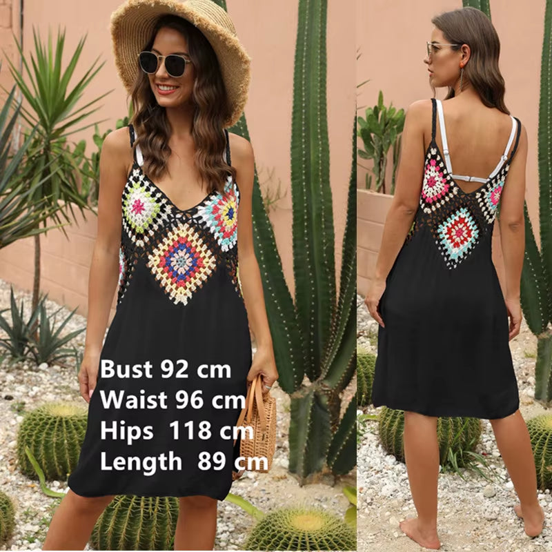 Bikini Cover Ups for Women Beach Tunic Black White Lace Saida De Praia Dress Summer Long Robe Cover up 2025 Maxi Dresses Coverup