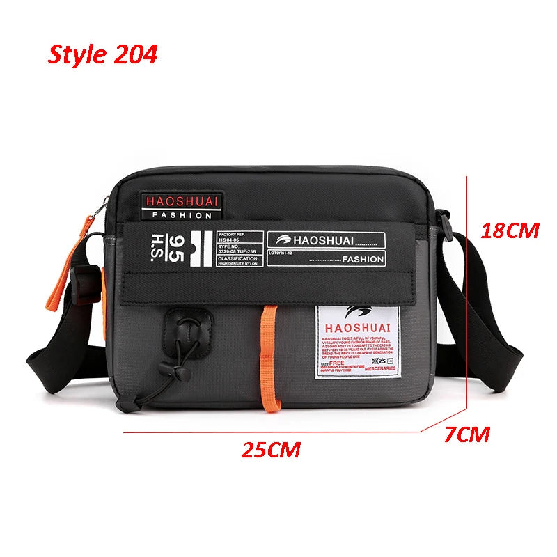 Men'S Bag Messenger Bag Male Waterproof Nylon Camouflage Satchel over the Shoulder Crossbody Bags Handbag Mini Briefcase XA99WC