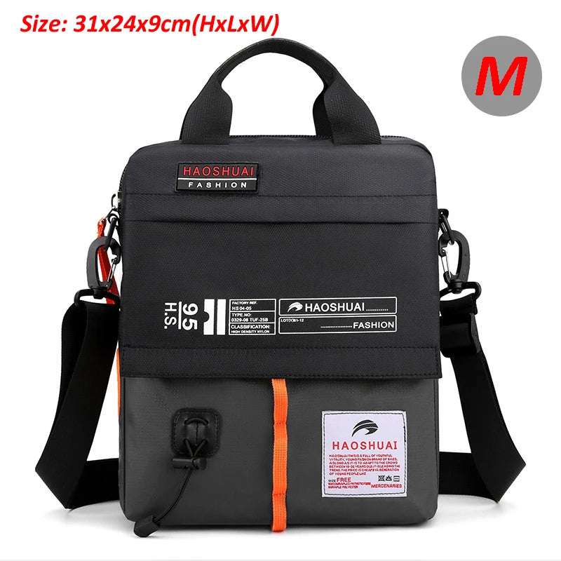 Men'S Bag Messenger Bag Male Waterproof Nylon Camouflage Satchel over the Shoulder Crossbody Bags Handbag Mini Briefcase XA99WC