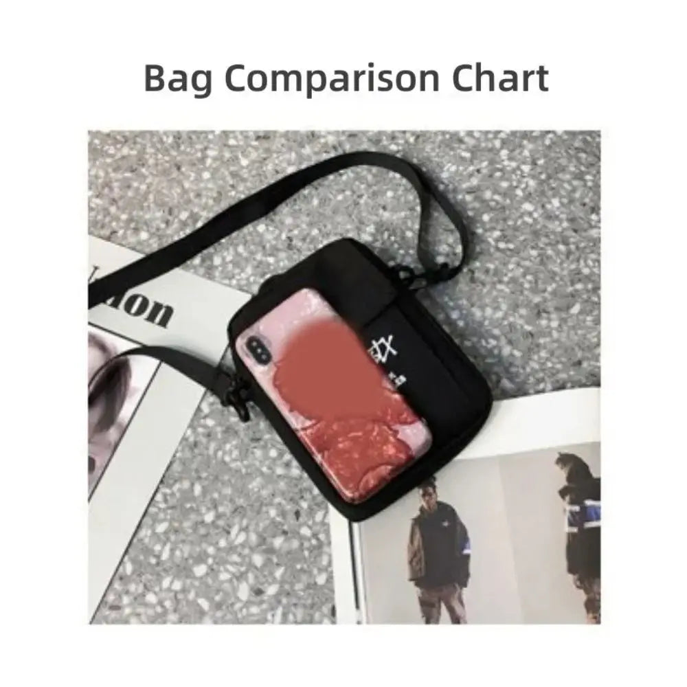 Small Street Hip Hop Shoulder Bag Slung Mobile Phone Bag for Teenagers Japanese Magazine Classic Bag