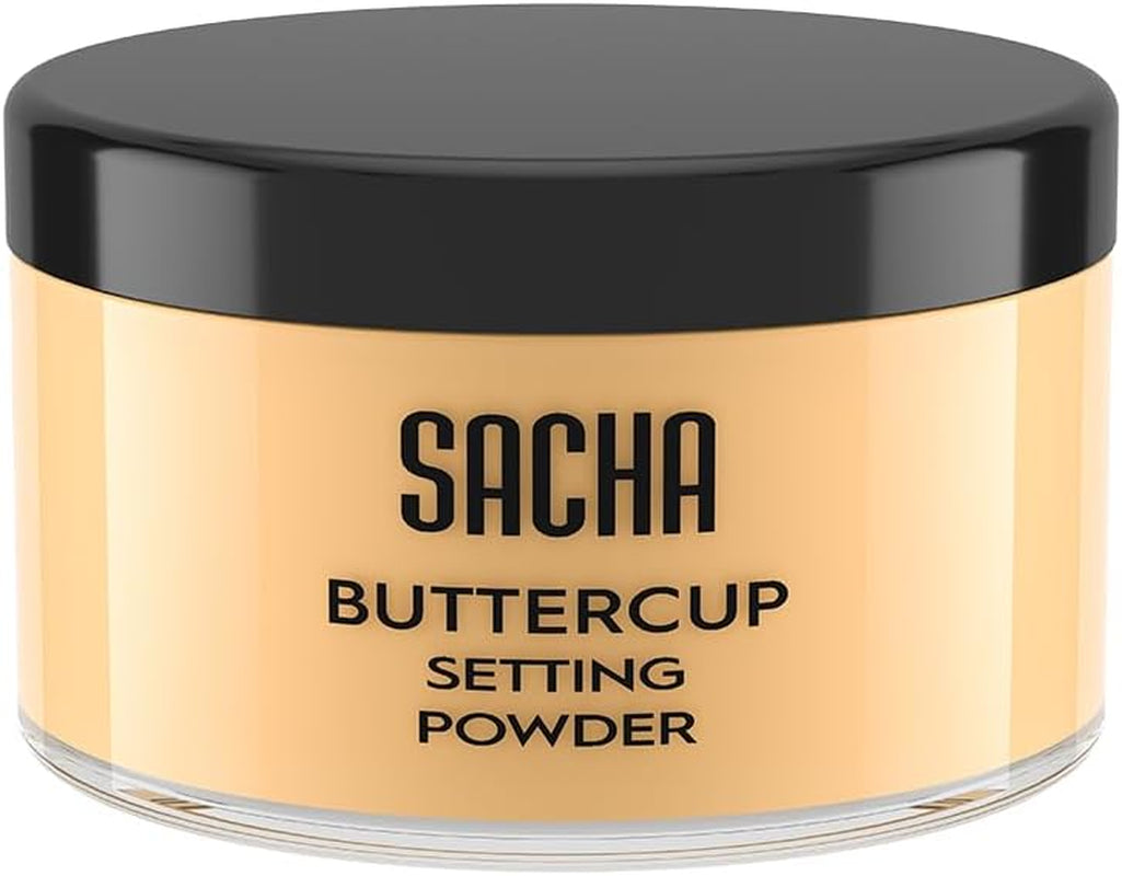 BUTTERCUP POWDER. No Ashy Flashback in Selfies & Photos. Flash-Friendly Loose Face Powder for Medium to Deep Skin Tones 1.25 Oz