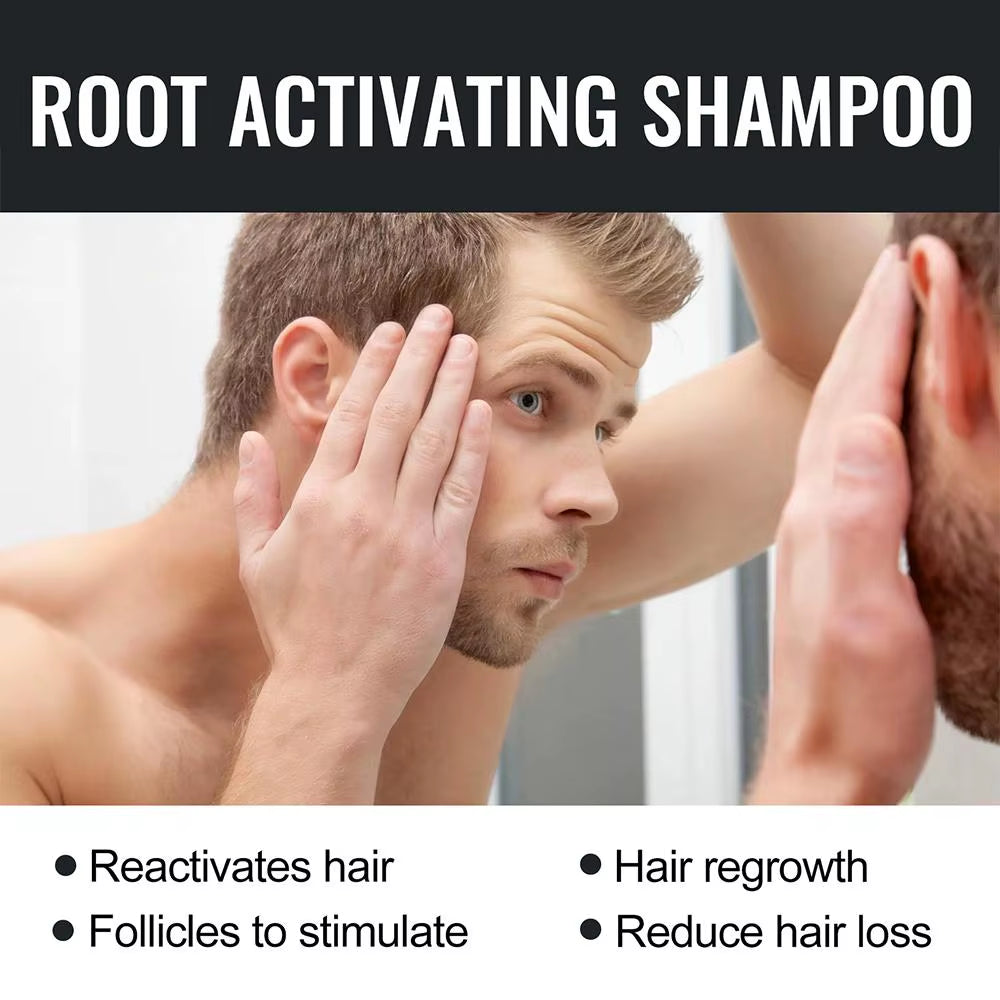 Anti Baldness Shampoo Thickening Shampoo Root Activator Shampoo Nourish Hair Regrowth Shampoo for Thinning Hair & Hair Loss