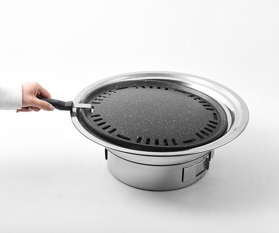 Korean Style Table Charcoal Portable BBQ Grill Camping Outdoor Stainless 40Cm
