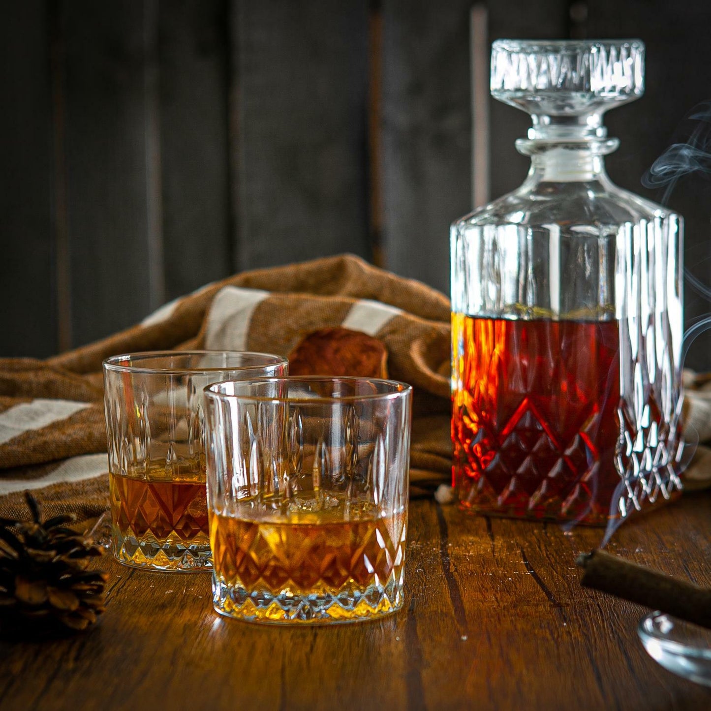 6X Odin Whisky Glasses Scotch Bourbon Old Fashioned Whiskey Tumblers 330Ml