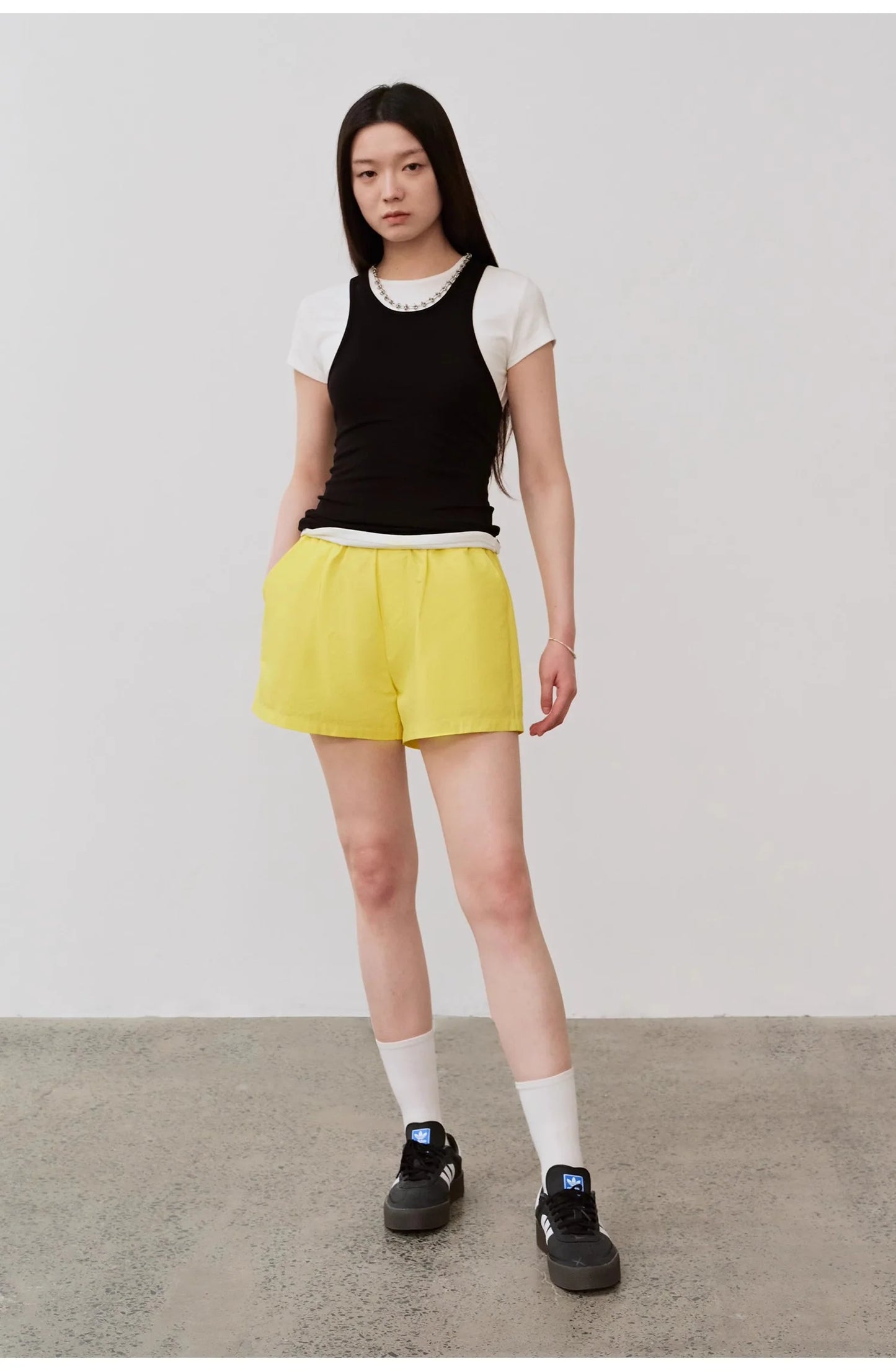 "Summer Tour" Small I-Shaped Vest Camisole Women'S Summer Elastic Cotton Slim Fit Inner Sleeveless Top