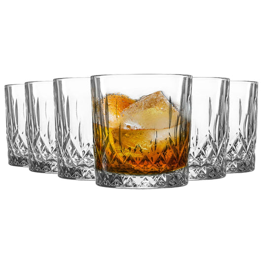 6X Odin Whisky Glasses Scotch Bourbon Old Fashioned Whiskey Tumblers 330Ml