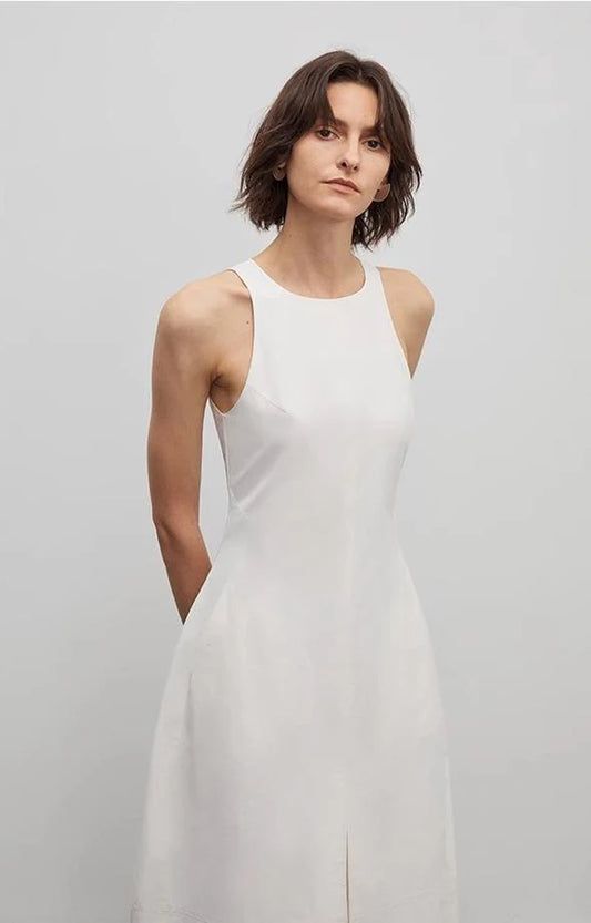 "Plain Poetry" Functional Style Sleeveless Dress Female French Style New Temperament Slim Hepburn Little Black Dress Long Skirt