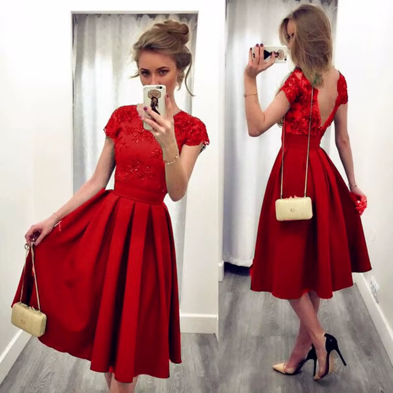 Chic Elegant Party Evening Prom Formal Dresses for Women 2025 Sexy Black Green Red Dress Performance Wear Vestidos Para Mujer