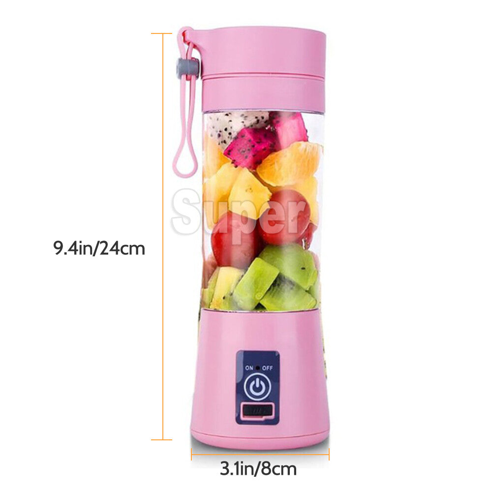 Rechargeable PORTABLE USB ELECTRIC FRUIT JUICER SMOOTHIE BLENDER TRAVEL BOTTLE