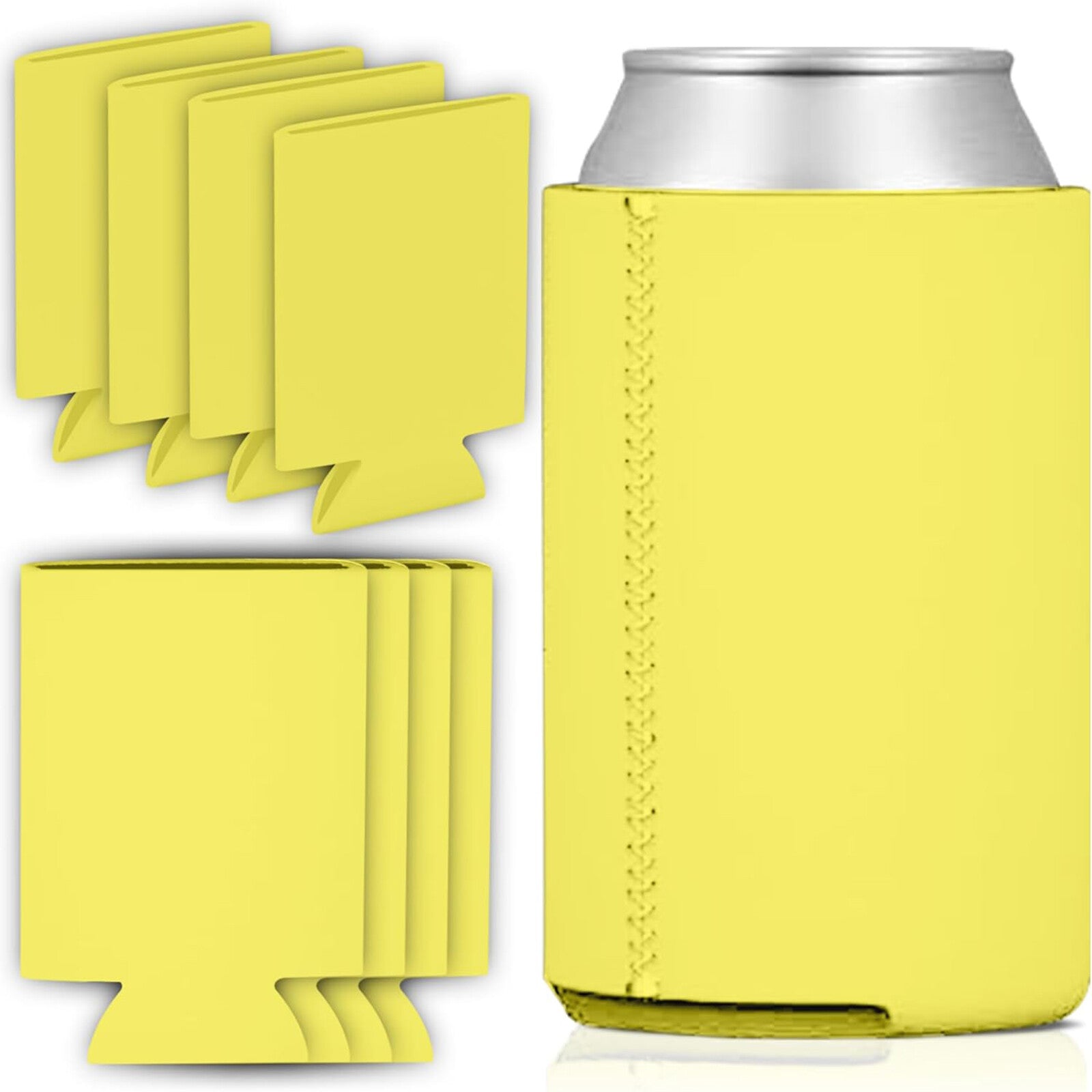 50X Stubby Cooler Foldable Blank Can Stubby Cooler Holder Cooler Heat Transfer