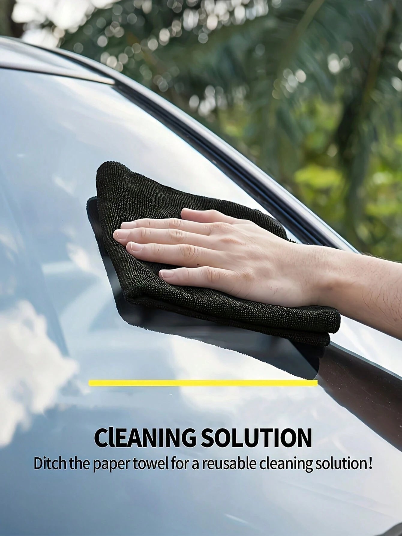 HYER KITCHEN 5/10/20Pcs Black Cleaning Dish Cloth Towel Set, Super Soft & Quick Dry