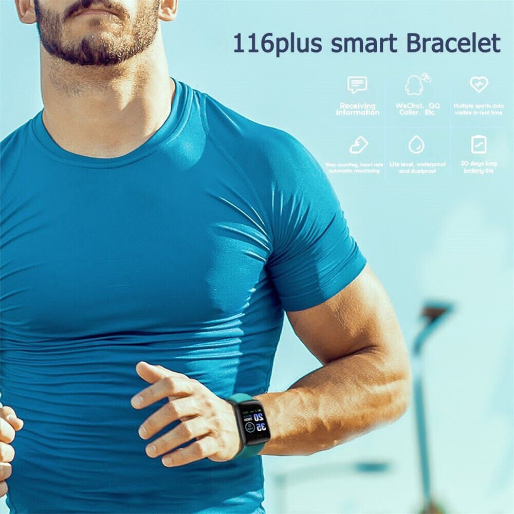 Sports Smart Watch Bracelet Heart Rate Blood Pressure Fitness Tracker