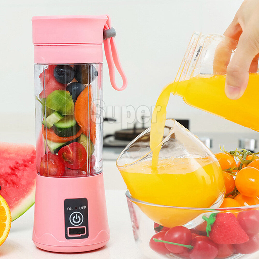 Rechargeable PORTABLE USB ELECTRIC FRUIT JUICER SMOOTHIE BLENDER TRAVEL BOTTLE