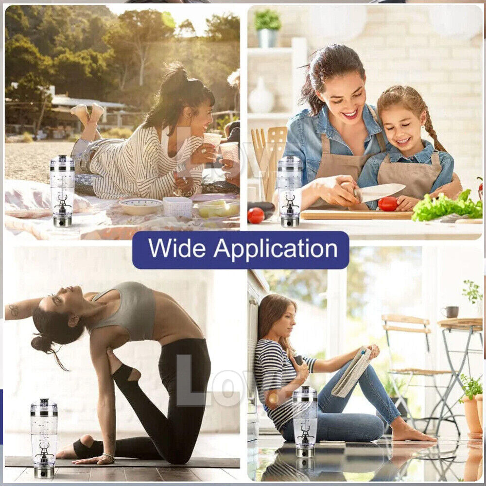 Portable Blender Bottle Detachable 600Ml Electric Smart Mixer Cup Protein Shaker