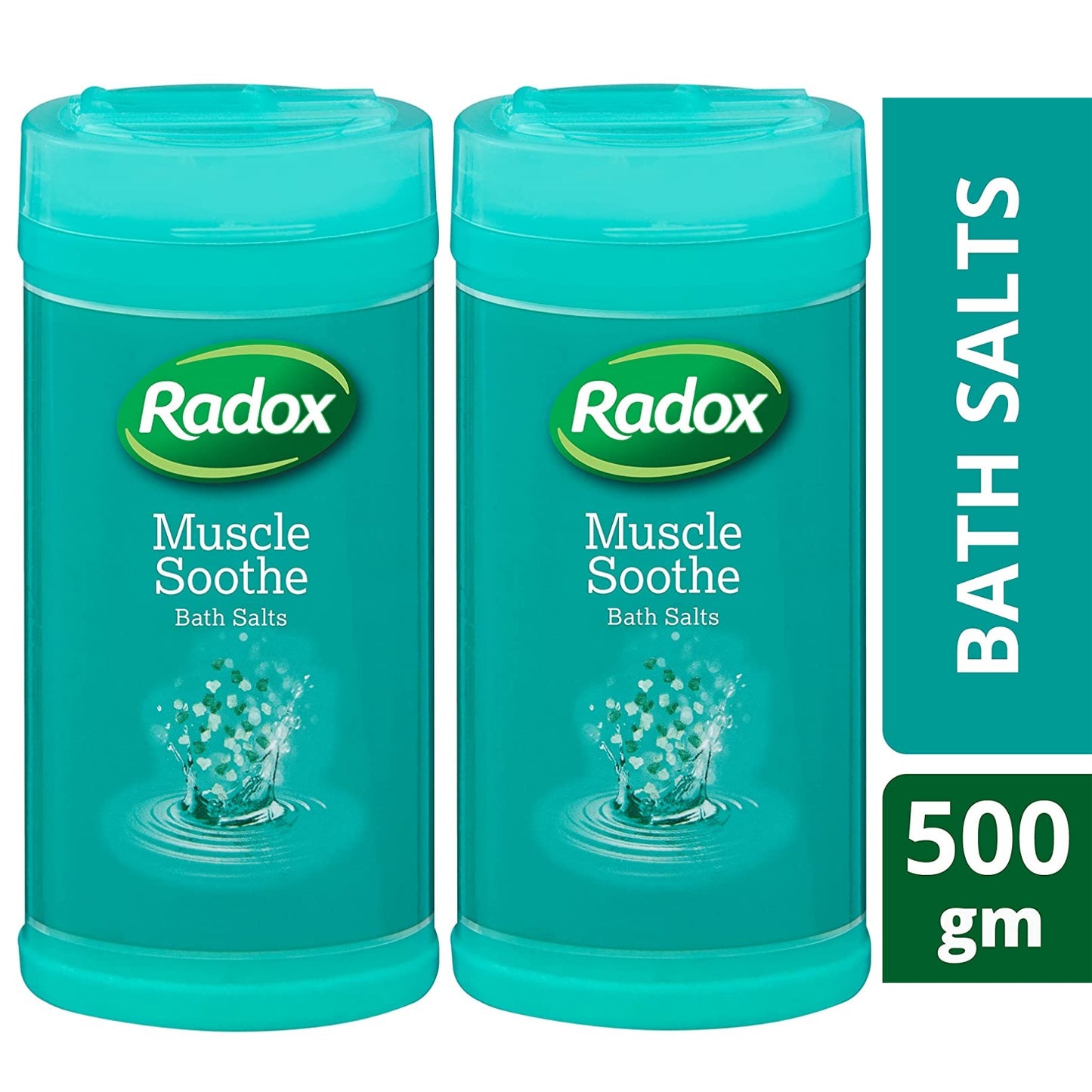 2X Radox Bath Salts Muscle Soothe, 500G | Herbal Salts for Tired Aching Muscles