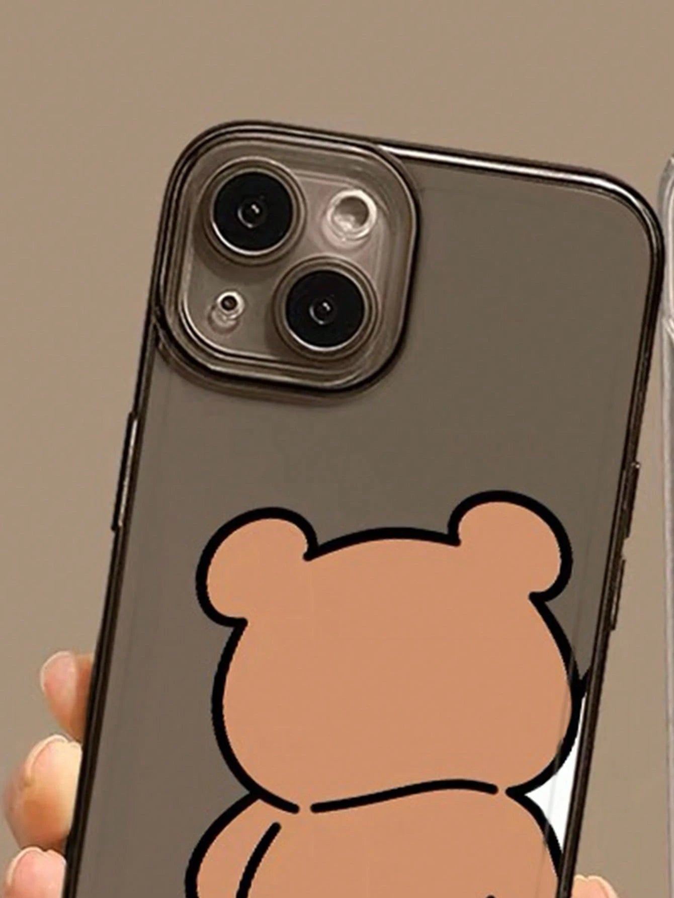 2Pcs Frosted Transparent Space TPU Phone Case, Cartoon Painted Shockproof Cover Compatible with Iphone Samsung Redmi