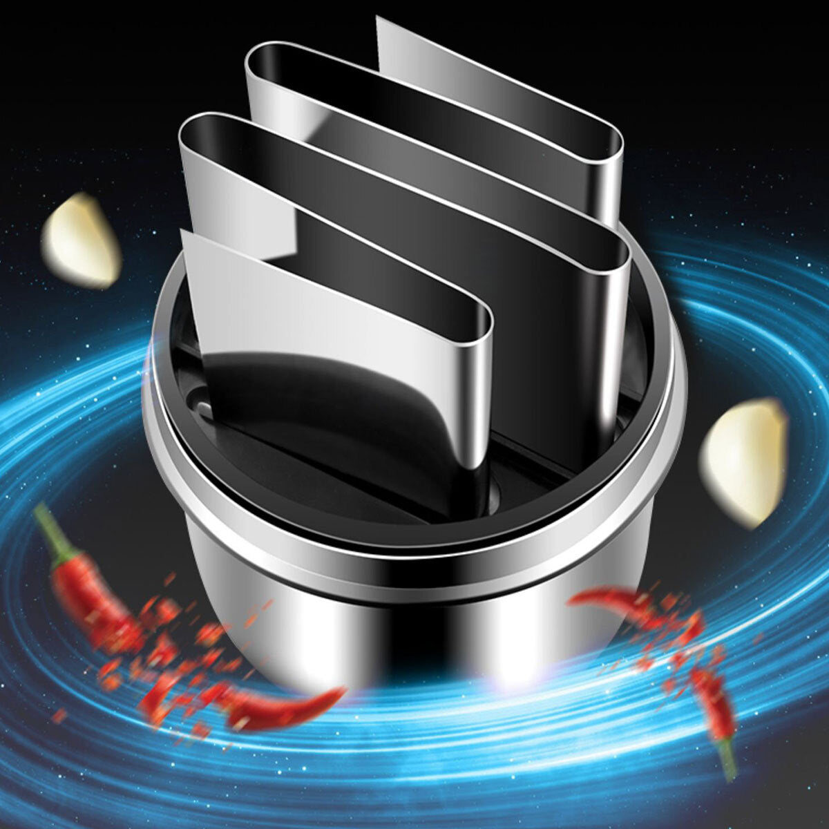 304 Stainless Steel Manual Garlic Press Crusher Mincer Heavy Duty Kitchen Tool