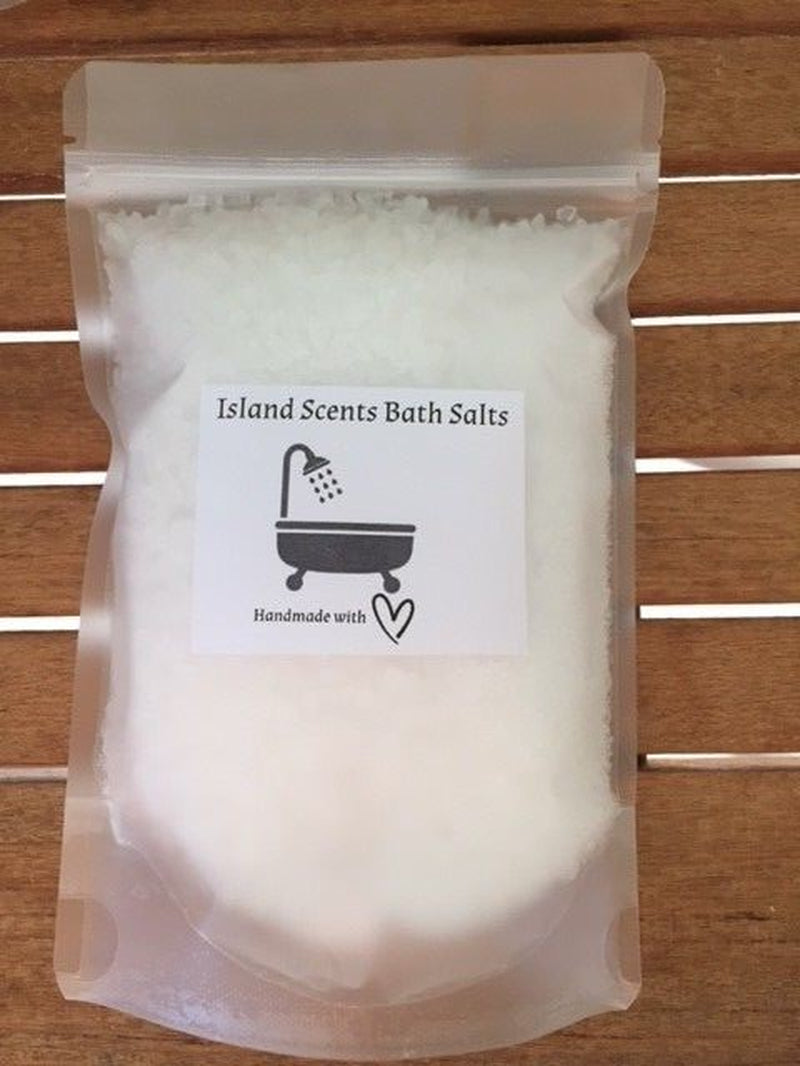 300G SCENTED BATH SALTS - FREE POST - CHOOSE from 50 SCENTS -EPSOM/ROCK SALT