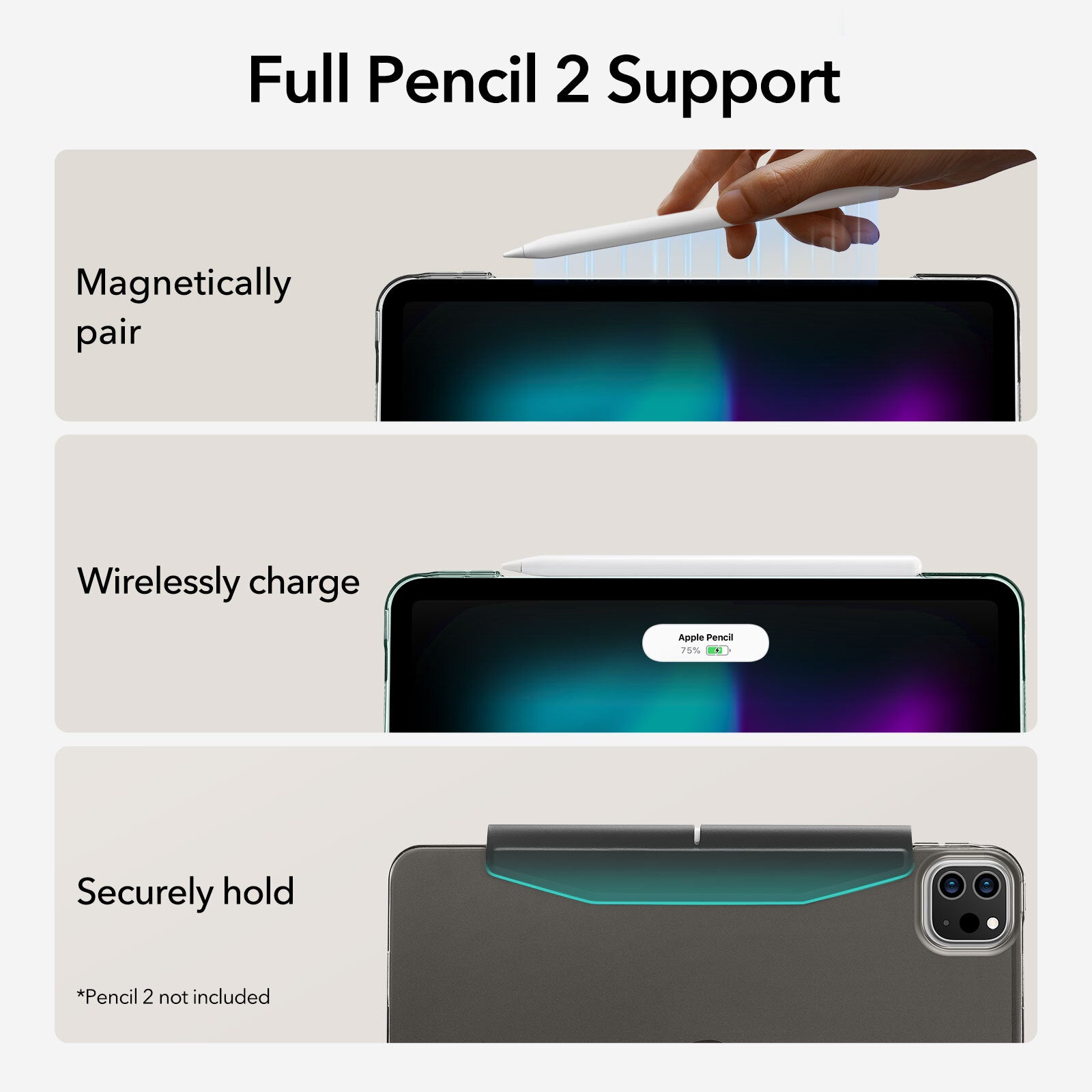 For Ipad Air 11 / 13 M3 2025/ M2 /6/5/4 Case ESR Ascend Trifold Stand Cover