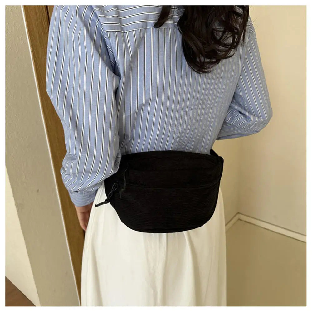 Women'S Embroidery Rhombus Chest Bag Multi-Layer Large-Capacity Single-Shoulder Diagonal Bag Casual Rhombus Chest Handbag 2024