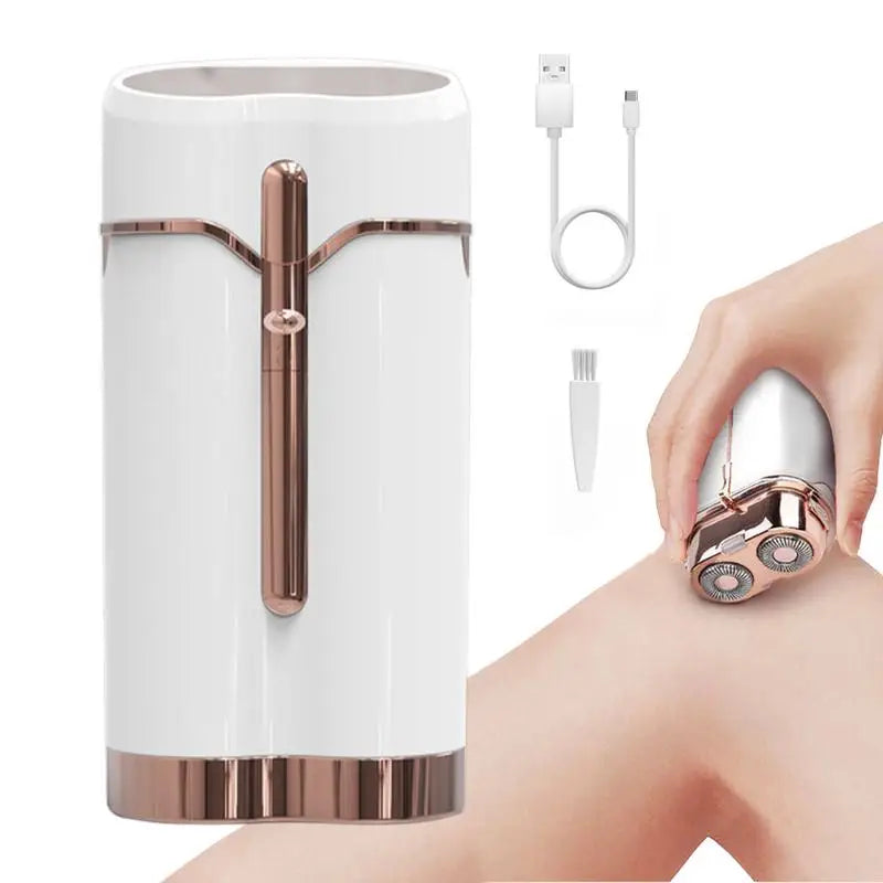 Facial Hair Removal Electric Face Razor with LED Light Personal Groomer for Face Legs Arms Bikini Area Women'S Charging Shaver