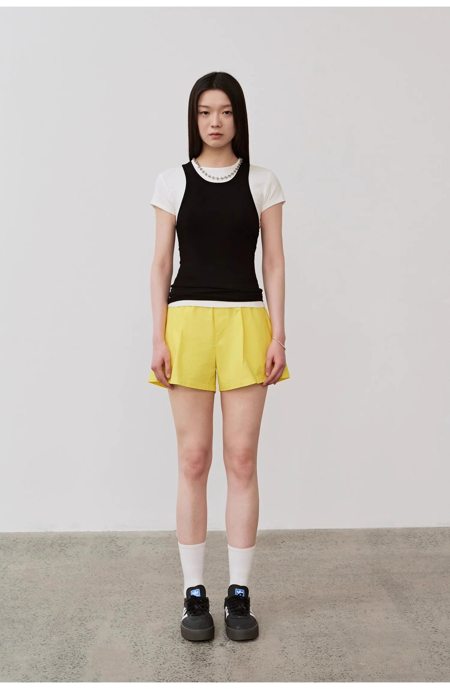 "Summer Tour" Small I-Shaped Vest Camisole Women'S Summer Elastic Cotton Slim Fit Inner Sleeveless Top