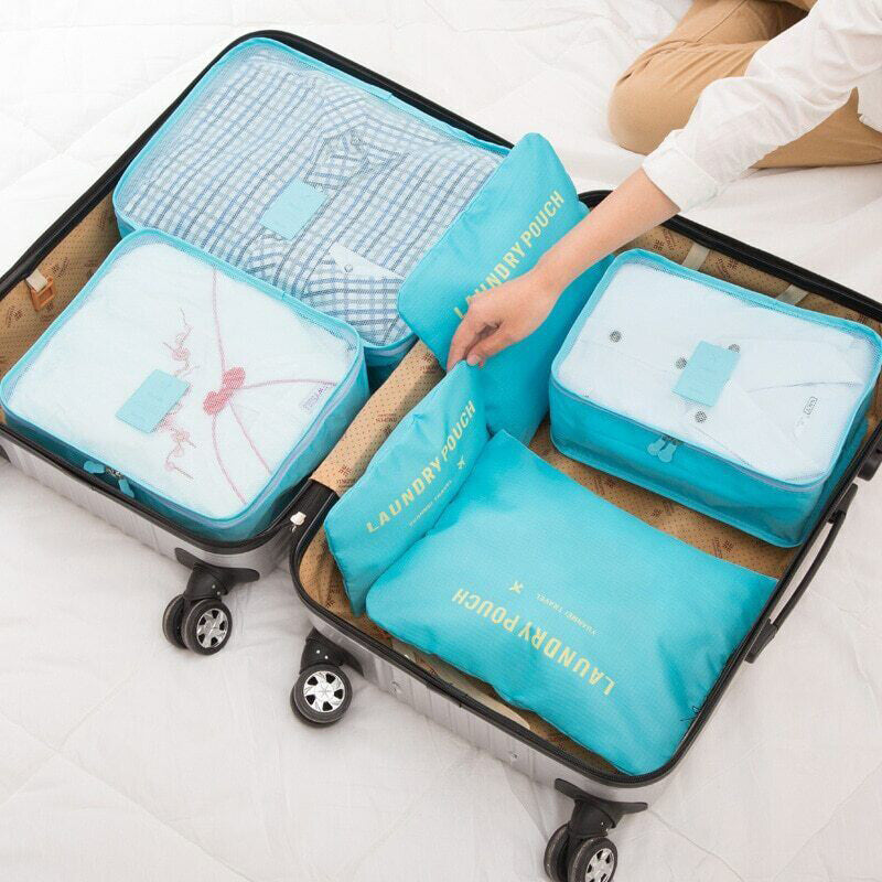 Travel Packing Cubes Set Organizer Bags for Clothes Storage Efficient Packing AU