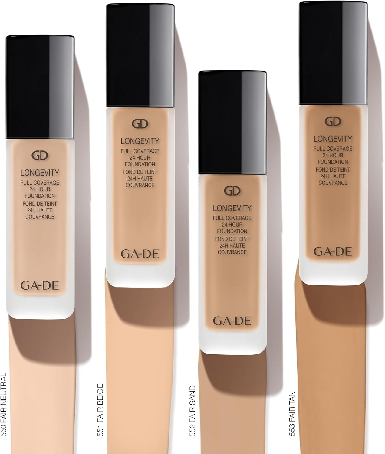 Longevity Full Coverage 24 Hour Foundation, 553 - Weightless, Ultra-Soft Cream Foundation, Face Makeup for Natural Matte Look - 1.01 Oz