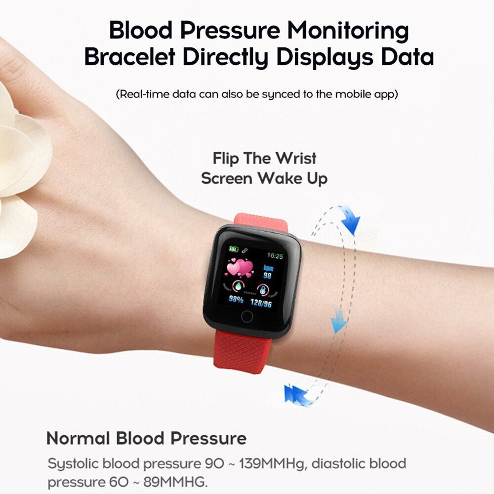 Sports Smart Watch Bracelet Heart Rate Blood Pressure Fitness Tracker