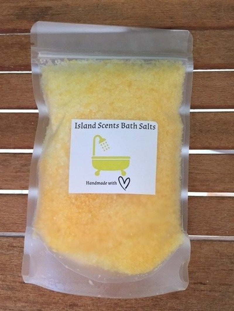 300G SCENTED BATH SALTS - FREE POST - CHOOSE from 50 SCENTS -EPSOM/ROCK SALT