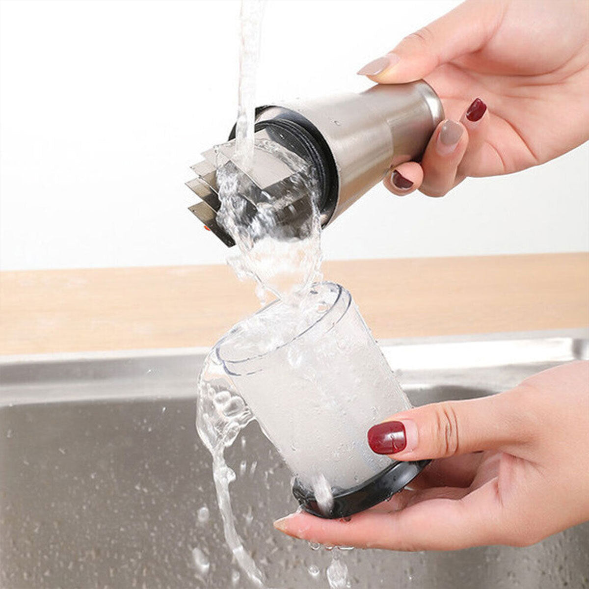 304 Stainless Steel Manual Garlic Press Crusher Mincer Heavy Duty Kitchen Tool