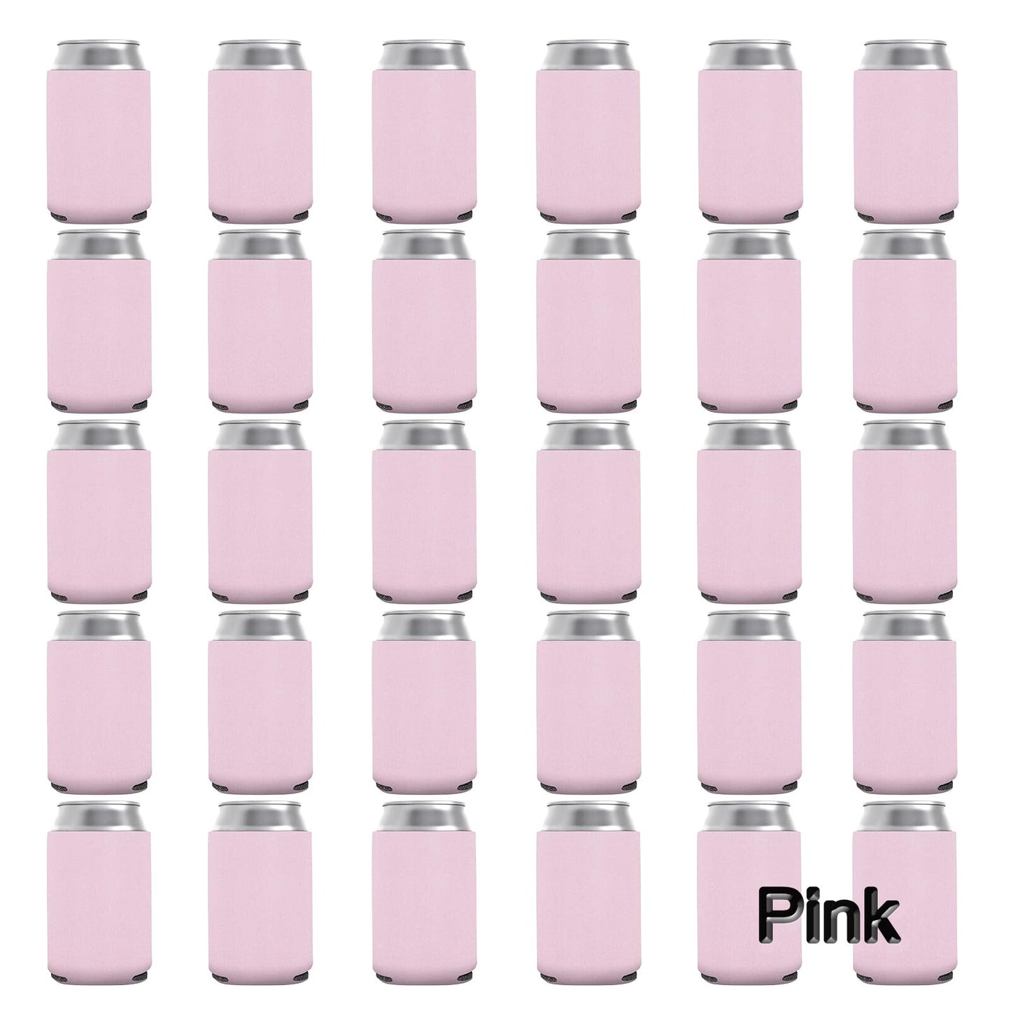 50X Stubby Cooler Foldable Blank Can Stubby Cooler Holder Cooler Heat Transfer