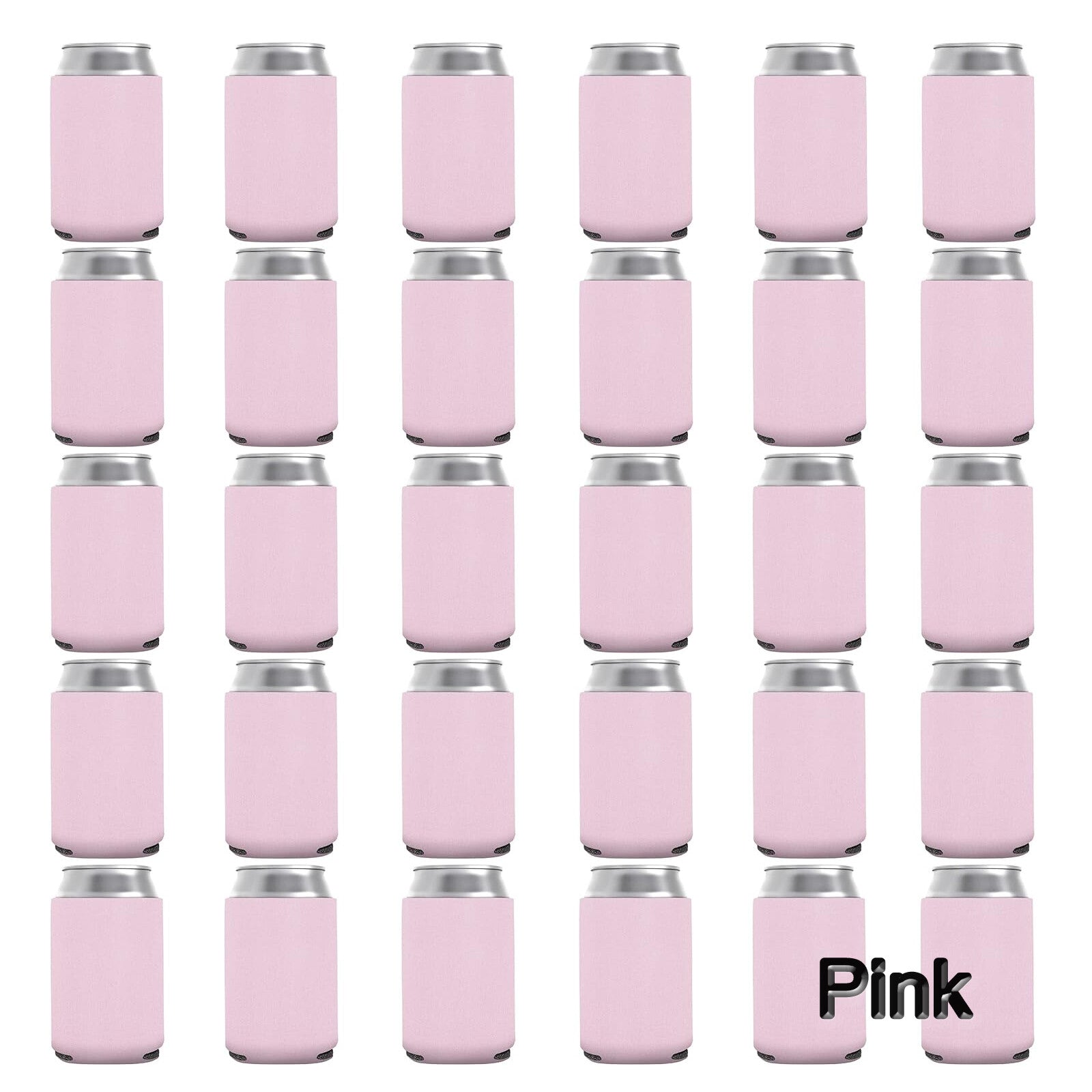 50X Stubby Cooler Foldable Blank Can Stubby Cooler Holder Cooler Heat Transfer