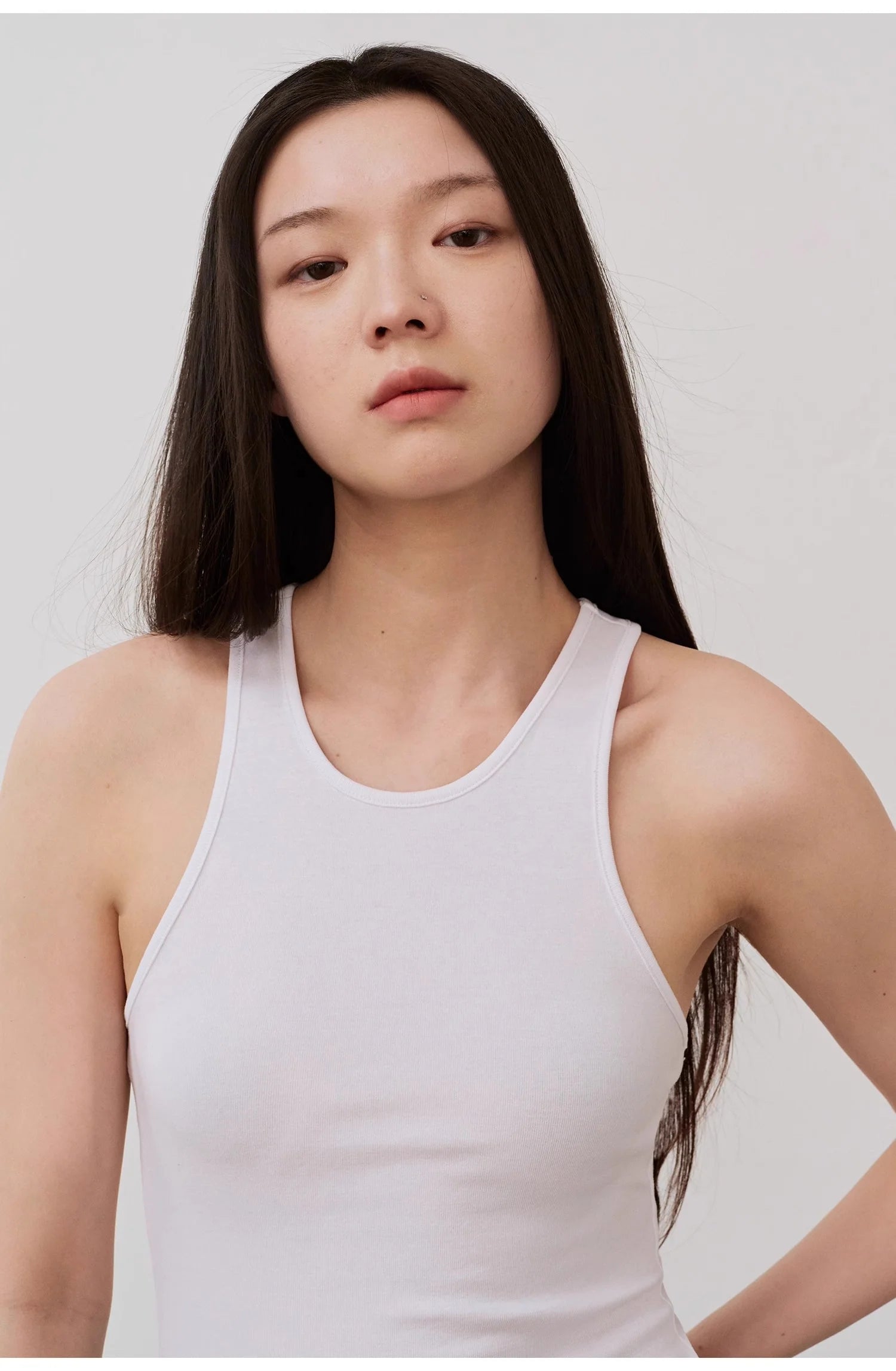 "Summer Tour" Small I-Shaped Vest Camisole Women'S Summer Elastic Cotton Slim Fit Inner Sleeveless Top
