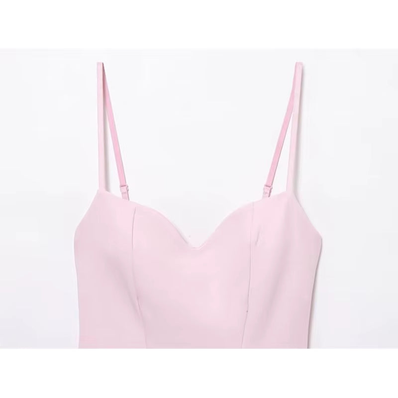 Dresses Summer Women'S 2025 New Chic Slim Tube Top Elegant Mini Camisole Women'S Dress Street Fashion Youth Holiday Dress