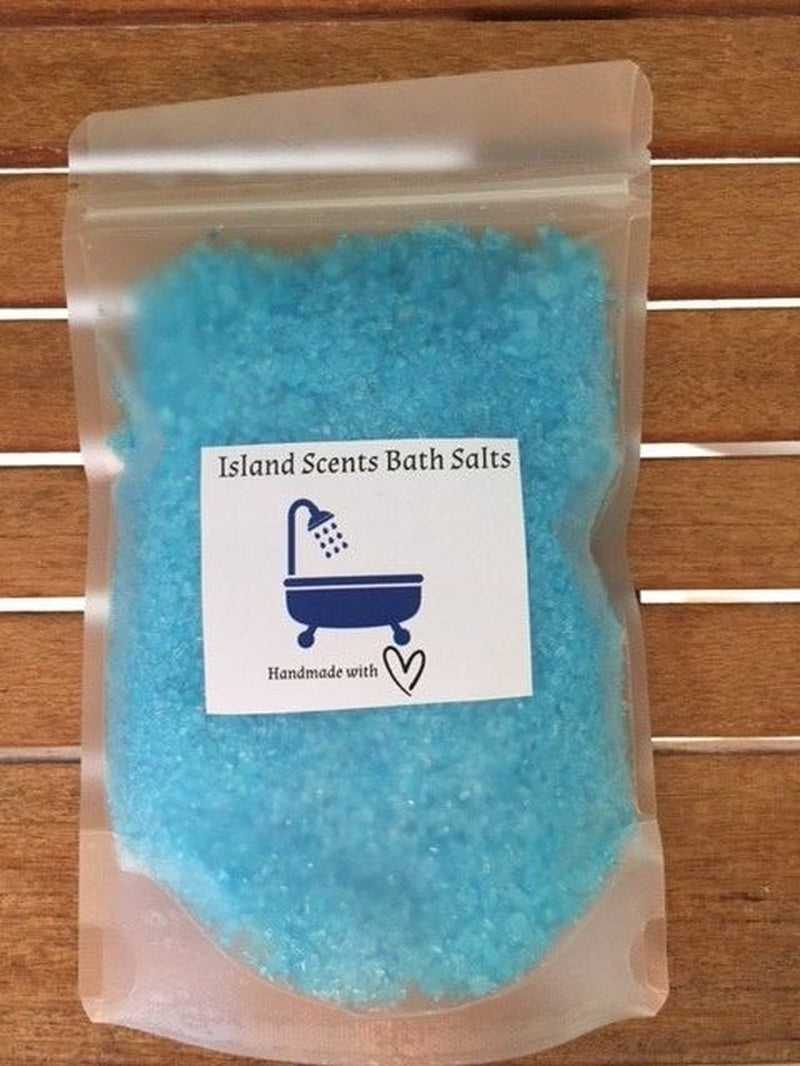 300G SCENTED BATH SALTS - FREE POST - CHOOSE from 50 SCENTS -EPSOM/ROCK SALT
