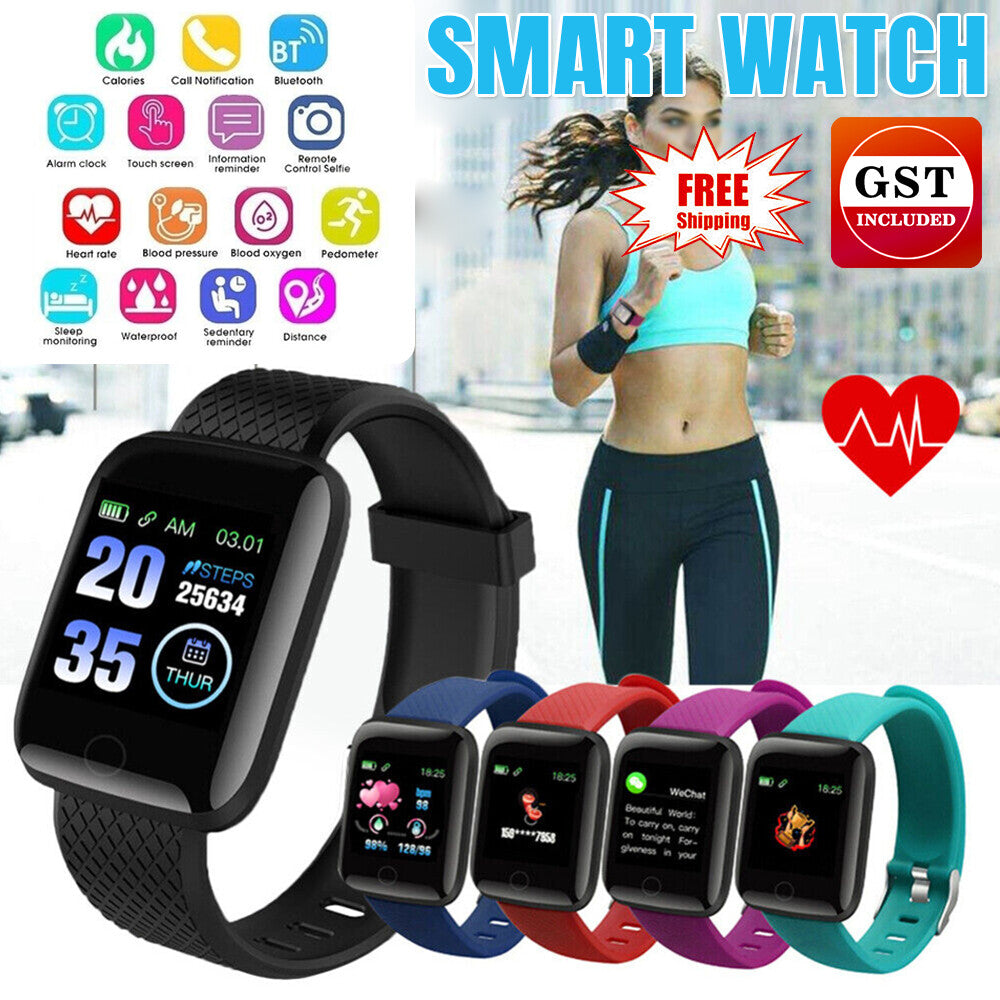 Sports Smart Watch Bracelet Heart Rate Blood Pressure Fitness Tracker