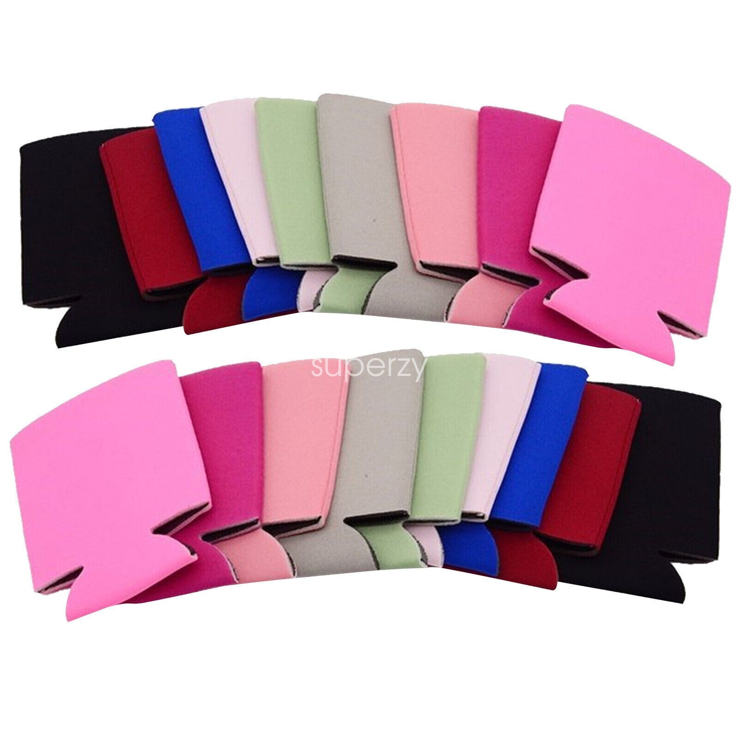 50X Stubby Cooler Foldable Blank Can Stubby Cooler Holder Cooler Heat Transfer