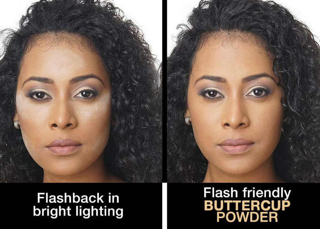 BUTTERCUP POWDER. No Ashy Flashback in Selfies & Photos. Flash-Friendly Loose Face Powder for Medium to Deep Skin Tones 1.25 Oz