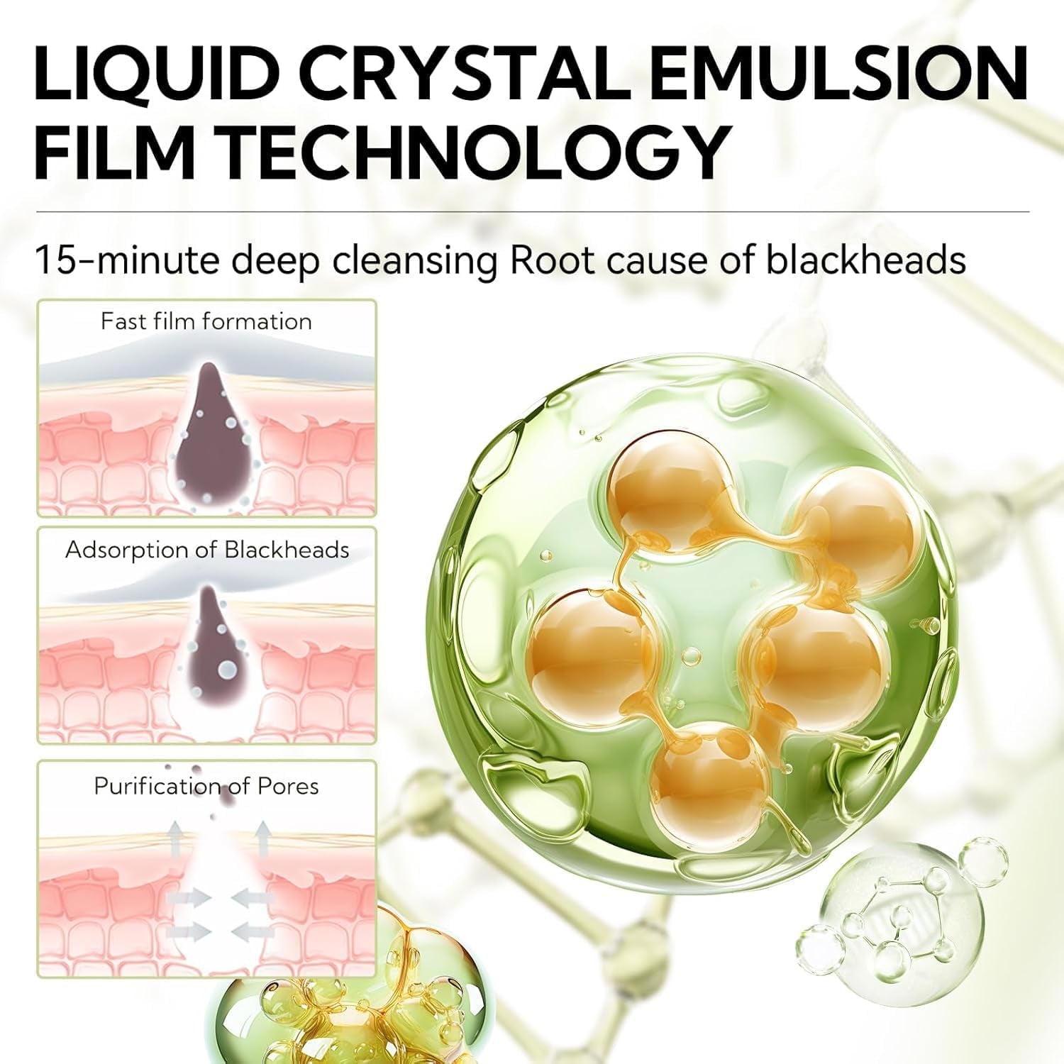 Blackhead Remover,  Black Heads Remover from Face Black Head Remover Peel off Face Mask Nose Strips for Blackheads (1.05 Ounce), for Moisture, Cleaning