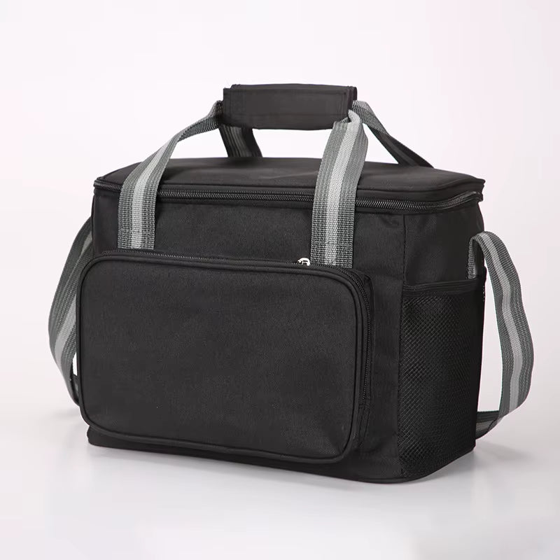 15L Portable Thermal Lunch Bag Food Box Durable Waterproof Office Cooler Lunch Box Ice Insulated Case Camping Oxford Dinner Bag