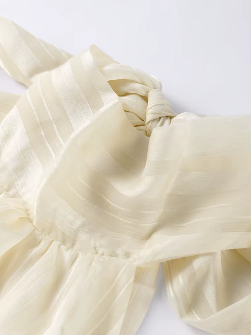 Sexy Halter Ruffles Mini Dress Women Lace up Sleeveless Backless Beach Party Dresses 2025 Summer Fashion Vacation Lady Robe