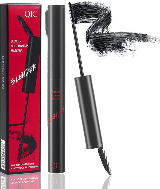 Waterproof Lash Mascara Black Volume and Length with Brush, Voluminous Mascara Thick and Smudge Proof Volume Curling Long Lasting Eye Makeup