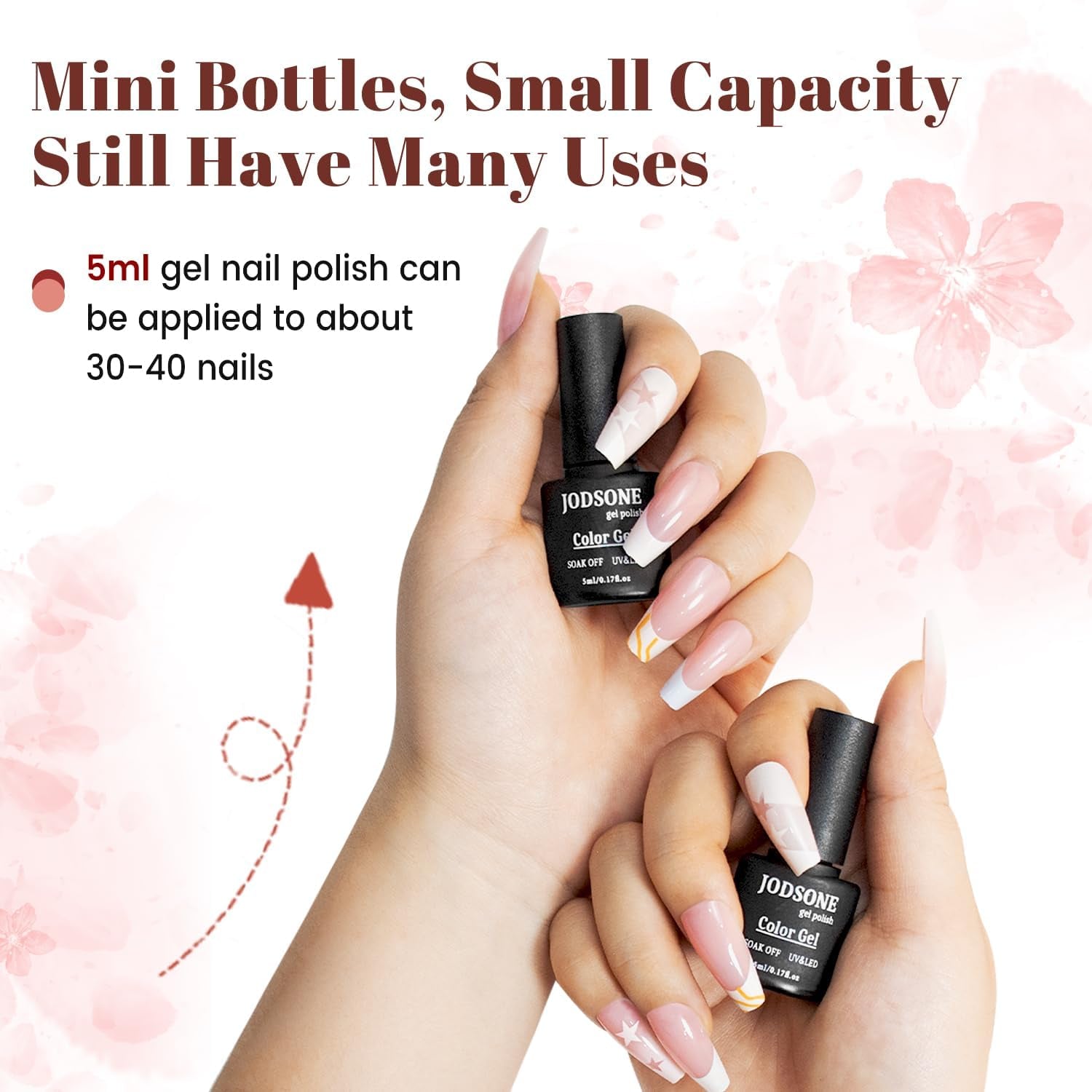 23 PCS Gel Nail Polish Set with Base Glossy and Matte Top Coat Multicolored Gel Nail Long Lasting Suitable for All Seasons…