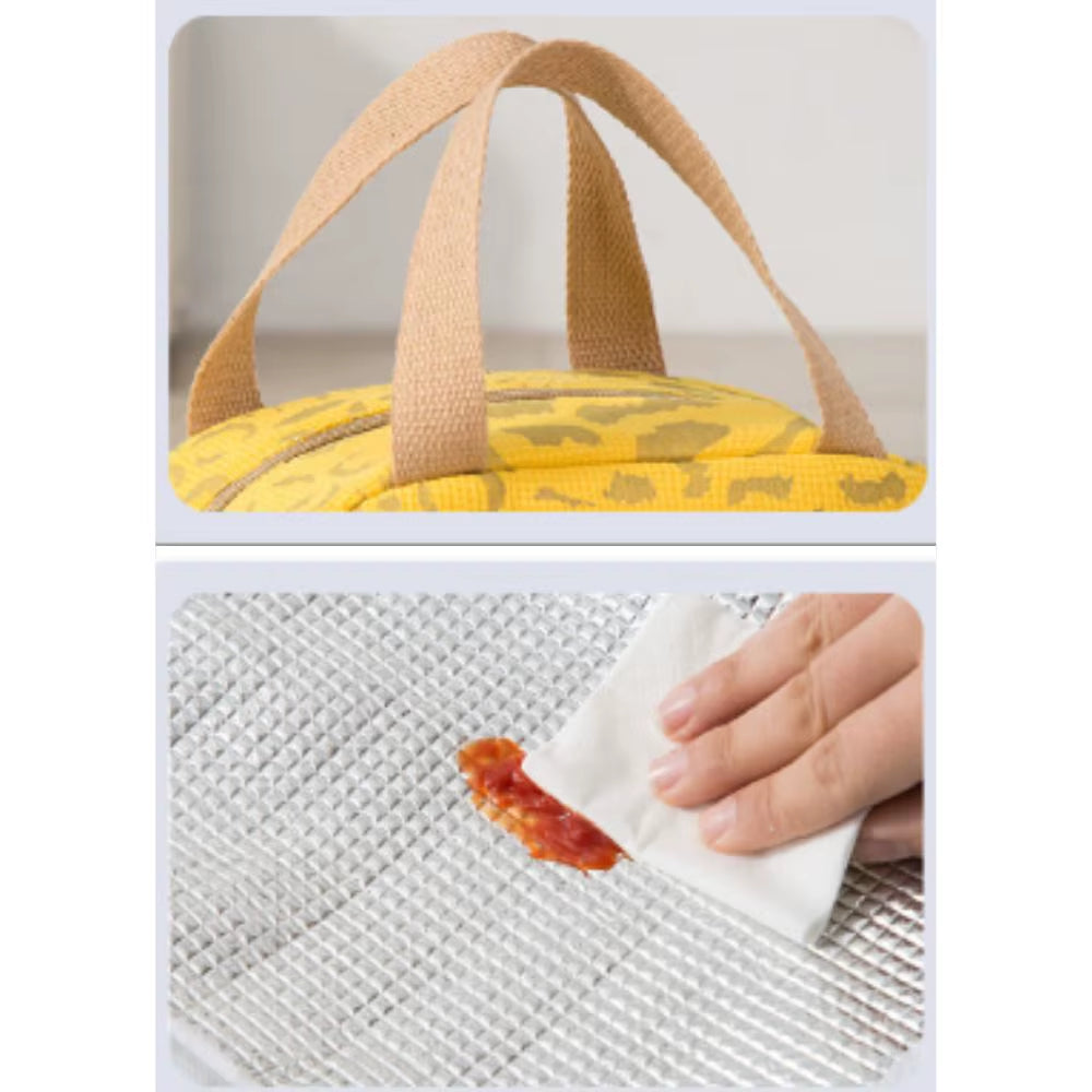 Portable Thermal Lunch Bag Girls Food Box Durable Waterproof Office Cooler Lunch Box Ice Insulated Case Picnic Camping Ins Bag