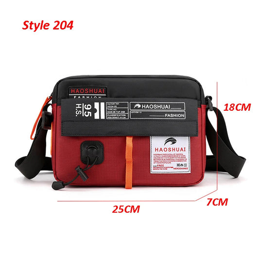 Men'S Bag Messenger Bag Male Waterproof Nylon Camouflage Satchel over the Shoulder Crossbody Bags Handbag Mini Briefcase XA99WC