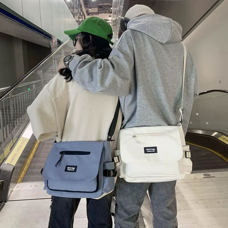 Crossbody Bags Large Capacity Sling Shoulder Bags Canvas School Bag Crossbody Bags Shoulder Bag for Men Messenger Bags