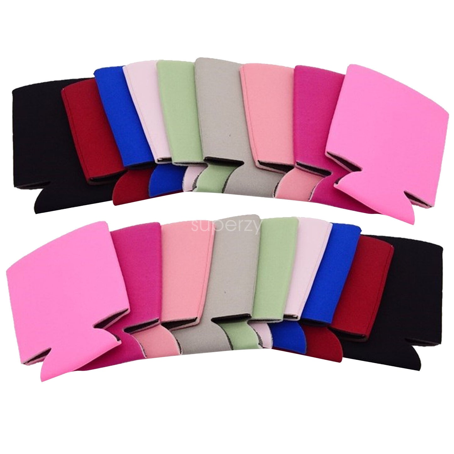 50X Stubby Cooler Foldable Blank Can Stubby Cooler Holder Cooler Heat Transfer